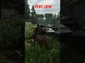 The Last Of Us II Remastered Very Low Vs Very High Graphic settings#shorts #thelastofus #tlou2