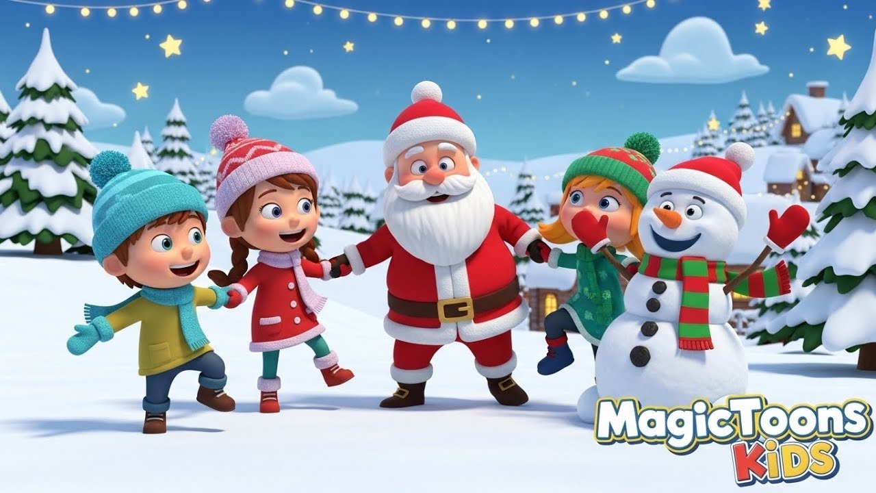 Happy Merry Christmas – Jingle & Joy Song for Kids 🎄🎶 | Fun Holiday Nursery Rhyme