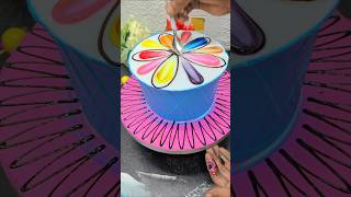 cool multi colour amazing design cake #cake #trending #reels #shortsfeed #ytshorts #newyoutuber