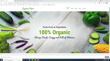 [04] How to design Organic Farm Store website with Free  Elementor