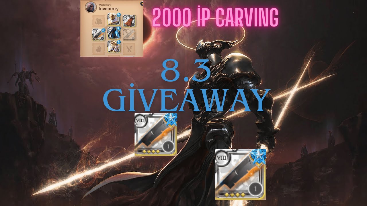 EU SERVER 2000 IP CARVING || 8.3 GIVEAWAY || Albion Online Stream Highlights #2