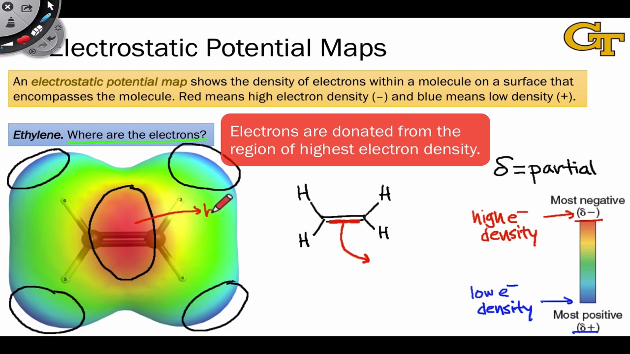 Charge distribution and electrostatic potential map of (a) N2O, (b