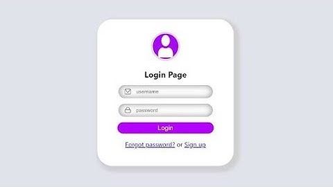 design a simple login form in React js || HTML || CSS