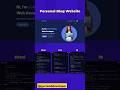 personal portfolio #portfolio #coding #code #css #webdesign #shorts #viralvideo #javascript #yt