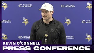 Kevin O'Connell Provides Injury Updates & Previews Vikings vs. Packers Week 18 Game