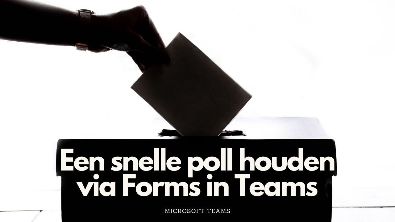 Een Poll Met Forms Maken In Teams YouTube