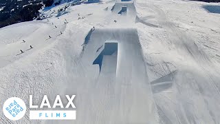 Thermaling above Snowpark Laax - From Crap Sogn Gion to Flims, Switzerland, January 2022