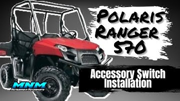 Polaris Ranger 570 Toggle Winch Lights Radio Power Switch / Button Install