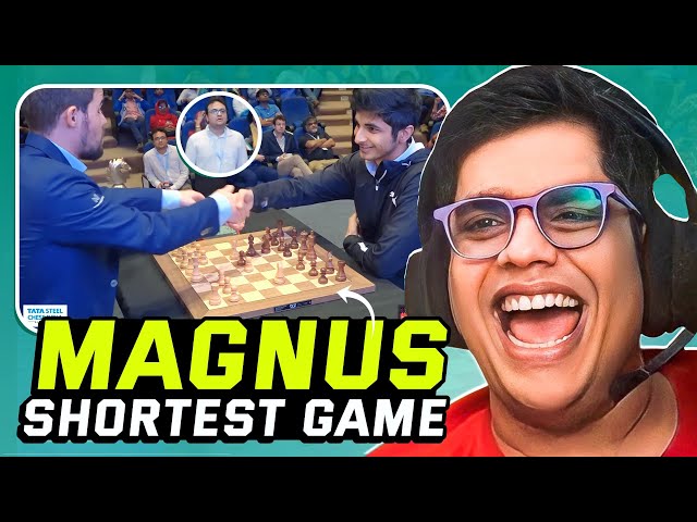 The shortest game of Magnus Carlsen's chess career! 