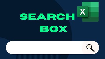 How to Create Search Box in Excel