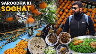 Pakistani Oranges Factory Tour  | Tufail Mutton Champ | Siri Paye, Cream Chat | Sargodha Food Tour