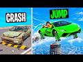Every Time I Crash, My Uber Car JUMPS HIGHER in GTA!