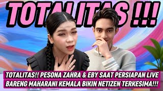 TOTALITY!! ZAHRA & EBY'S CHARM WHILE PREPARING FOR A LIVE WITH MAHARANI KEMALA WAS AMAZED NETIZEN...