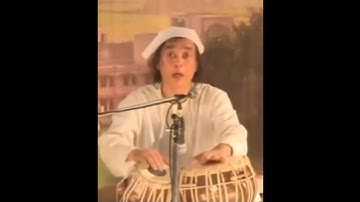Thumbnail of Ustad Zakir Hussain ji tabla solo Teen taal kayda #shorts #tabla #tablacover