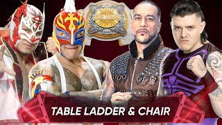 WWE 2K24 - TLC Match - Dragon lee Rey Mysterio VS Damian Priest Dominik Mysterio | WWE