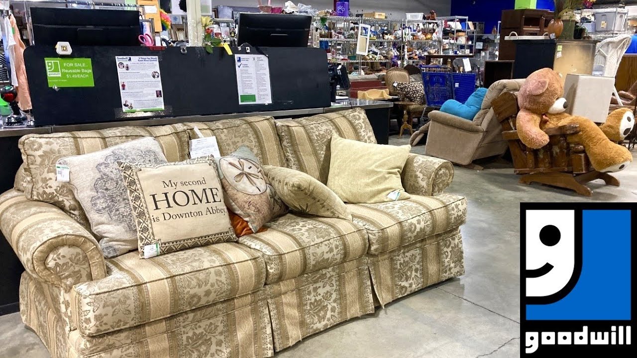 GOODWILL SHOP WITH ME FURNITURE SOFAS CHRISTMAS DECORATIONS KITCHENWARE ...