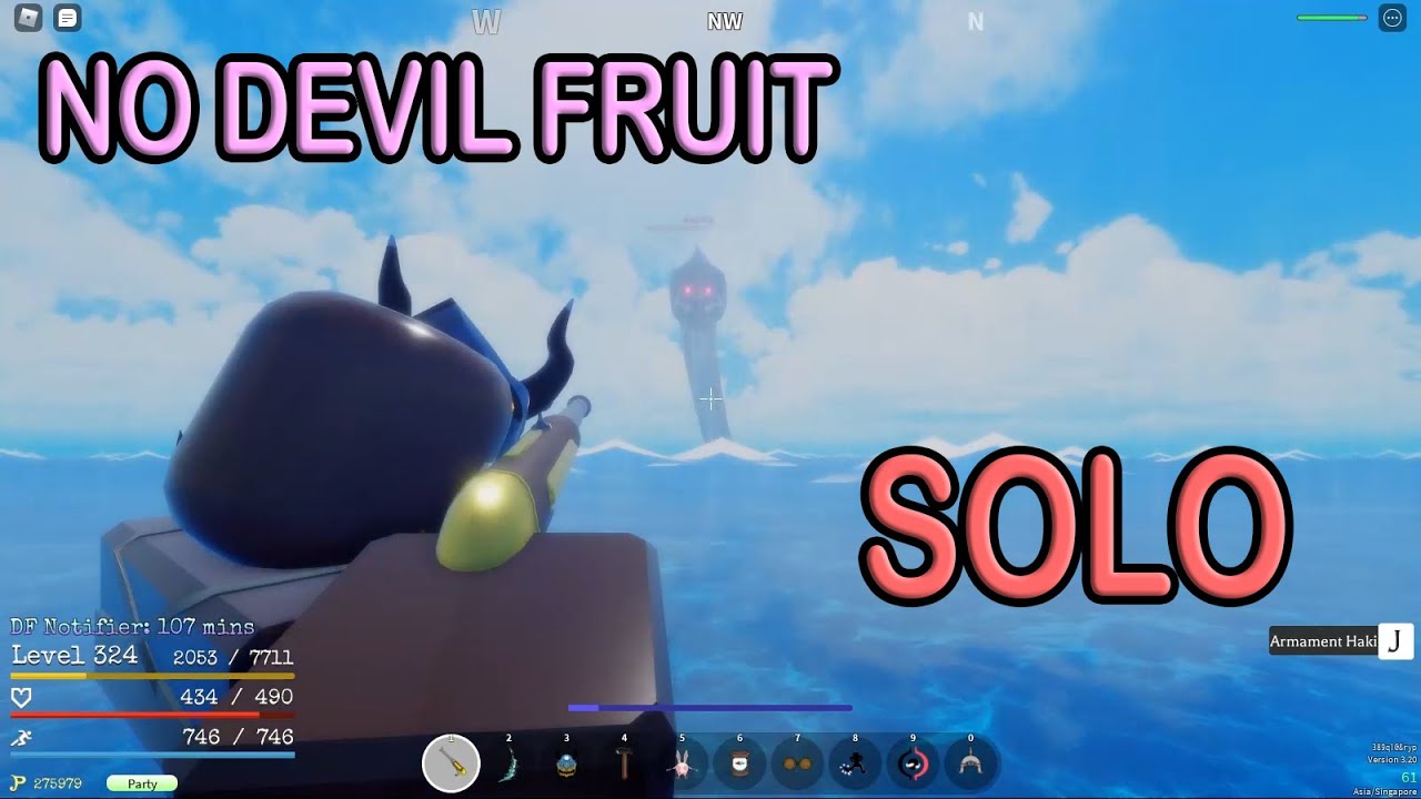 [Grand Piece Online,GPO] How To Solo Sea Beast Without Devil Fruits