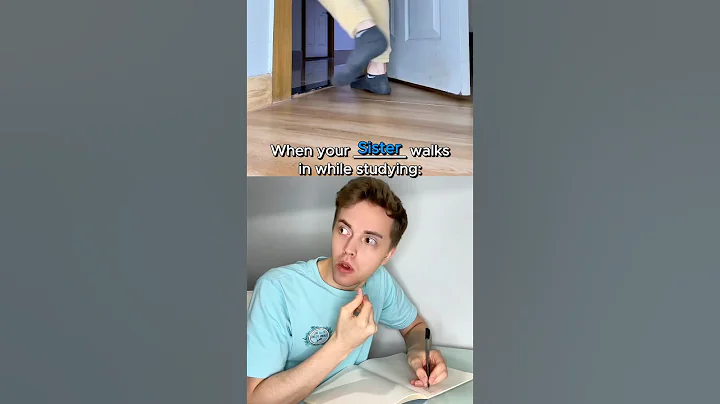 Different family members walks in while studying 📚