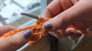 Half-Double Crochet Slip Stitch, Back-Loop Only Variation! | I'll show you how!