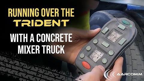 Running Over The Trident With A Mixer Truck | Trident Industrial Radio Remote Control