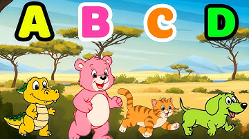 Color Animal ABC Song 1129 | ABCs & Colors Learning Song For Kids | Little Bunny Learns