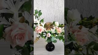 Весенний декор - подсвечник #springdecor #творческоеместо #diy #весенняякомпозиция #flower #art