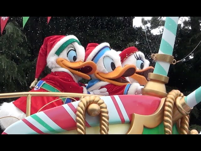 ºoº ドナルド デイジー 1st ディズニー クリスマス ストーリーズ パレード 15 甥っ子とスクルージーおじさんも Disney Christmas Stories Parade Youtube