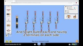 Circuit Construction Using PhET Simulation