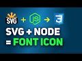 Svg to font icons using nodejs  create your own font icons library