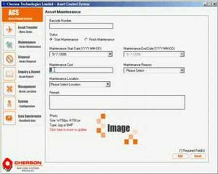 Asset Control System Maintenance Demo