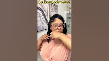 ⏰How To Deep Side Part Quick Weave Bob Hairstyle Install On Short Natural Hair #elfinhair