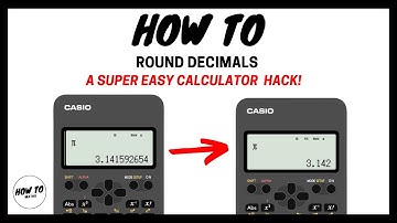 How To Round Decimals on a Calculator | Casio fx-82 AU Plus ||