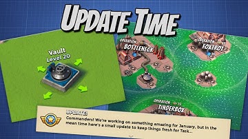 Boom Beach "The Last Crustacean" UPDATE OVERVIEW- NEW Vault Graphics / New Power Bases