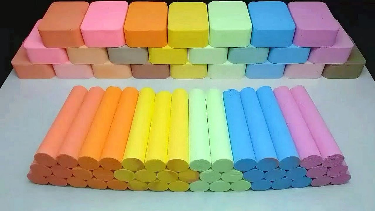 ASMR baking soda crispy holiday rainbow