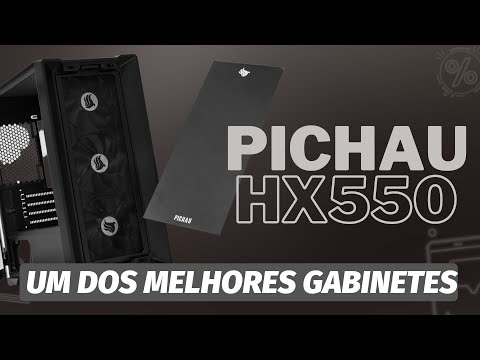 Um dos Melhores Gabinetes da Pichau! Review Pichau Gaming HX550 Black e White