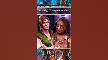 The best secret dialogue option in Baldur