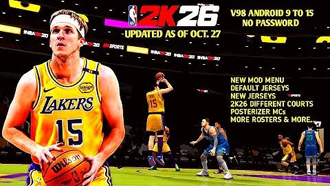 NBA 2K26 ANDROID UNSTOPPABLE "AR15" AUSTIN REAVES IN A DARK CROWD GAMEPLAY V98 UPDATED MOD MENU 