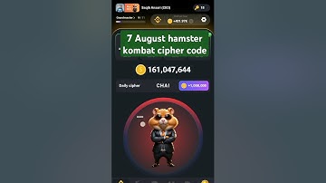 Today hamster kombat cipher code 7 August hamster kombat cipher code