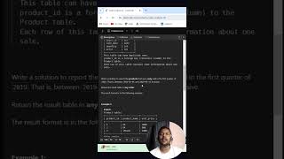 leetcode SQL questions #dataanalysis #data #sql #leetcode #shorts