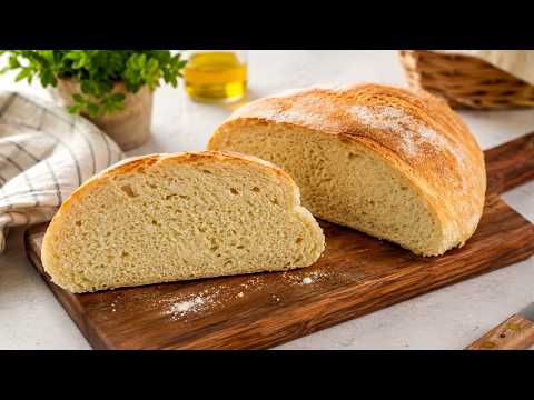 No-knead Bread Recipe! Quality Bread with 4 Ingredients!