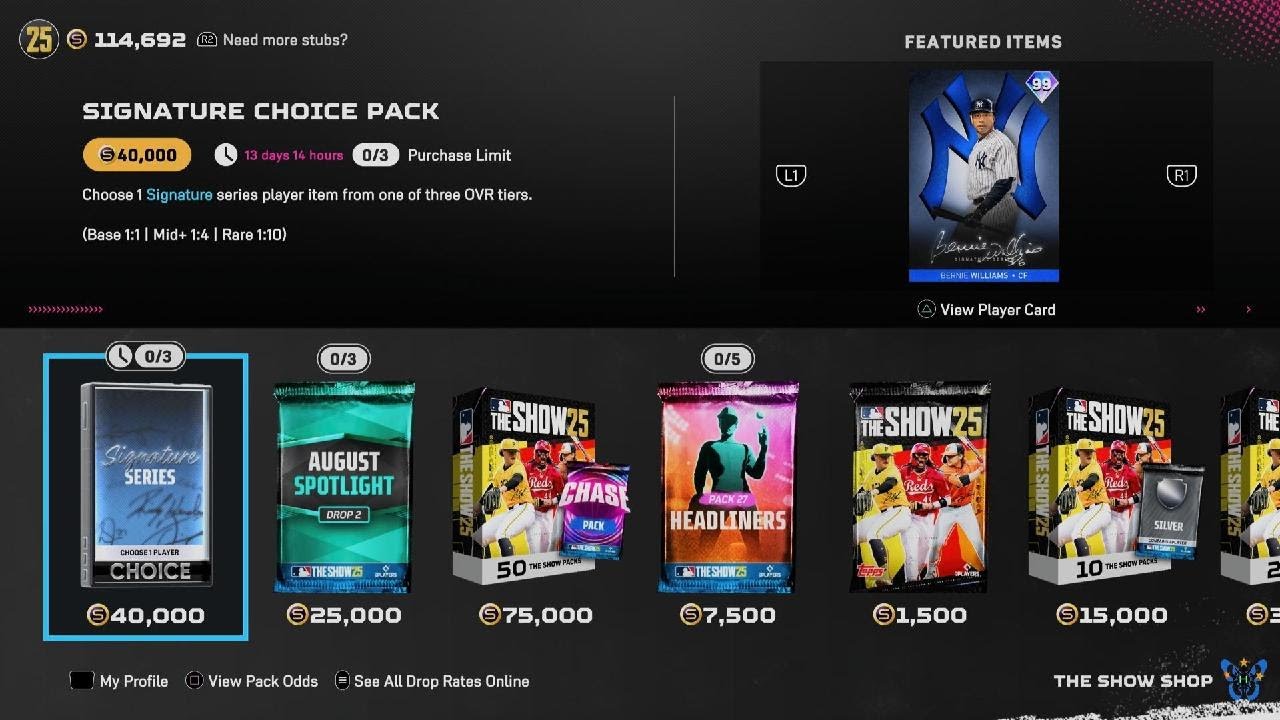 MLB The Show 25: 8/15 Update SIGNATURE SERIES Pack Players Revealed with All Attributes