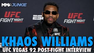 Khaos Williams 'Hungrier Than Ever', Out to Make Most of Time After Long Layoff | UFC Vegas 92