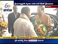 Sri Lankan President Maithripala Sirisena arrives in Tirumala