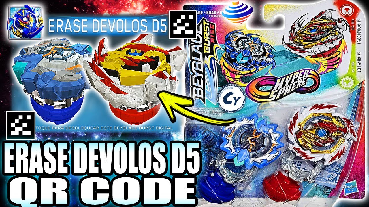 Qr Code Beyblade Burst Turbo App XCALIUS X4, HAZRD, KERBEUS K4, HADES H4,  VALTRYK V5 QR CODE 