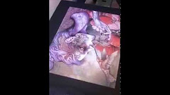 Printing Caitlyn Hacketts's "Pollinators Lament" T-Shirts