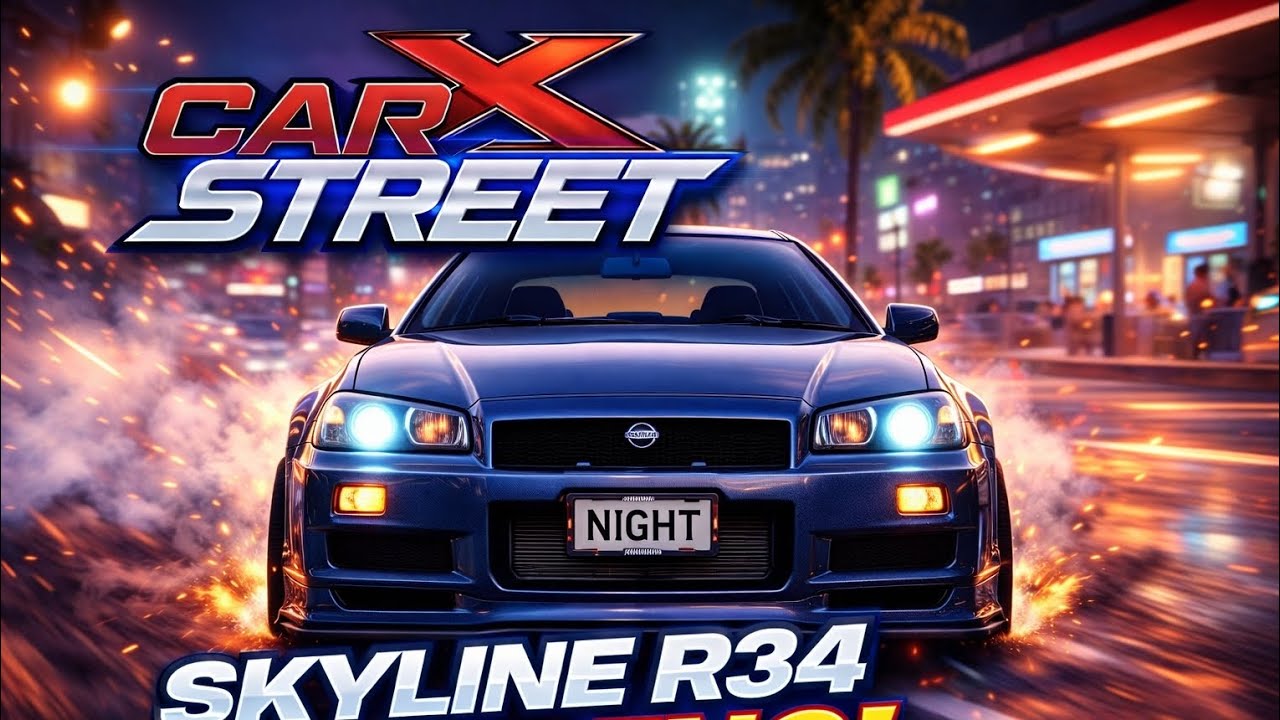 SKYLINE R34 DRIVING IN CARX STREET | DIMENSITY 7300 • 4K - YouTube