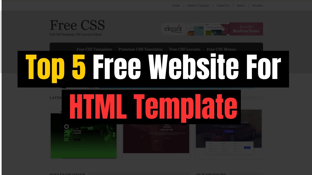 Html Website Download 🚀 Top 5 FREE Websites for HTML Templates | Download & Build Stunning ...