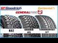 What Tires Should I Get For My Truck? BFG K02 - General Grabber ATX - Continental TerrainContact AT