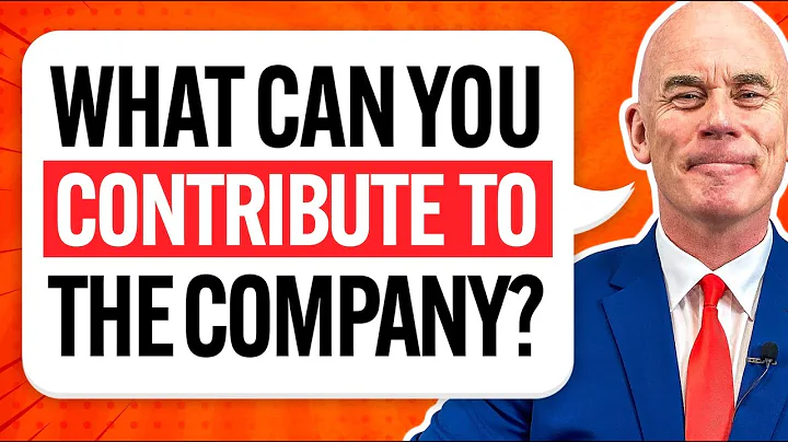WHAT CAN YOU CONTRIBUTE TO THE COMPANY? (The PERFECT ANSWER in a Live JOB INTERVIEW!) - DayDayNews