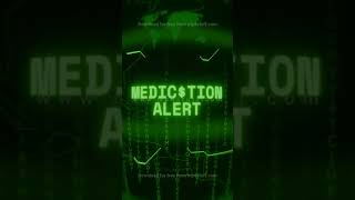 Medication Alert Retro Crt Green Screen Glitch Text Animation